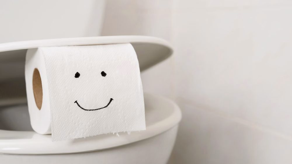 papier toaletowy na sedesie